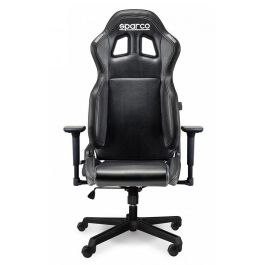 Sparco ICON Silla Gaming Oficina Ergonómica con Respaldo Lumbar Reclinable 150° y Reposabrazos 2D Negro S00998NRNR