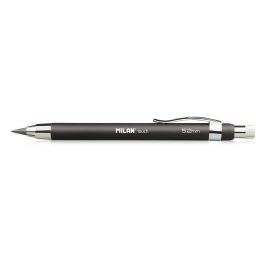 Milan Portaminas profesional 5.2mm con afilaminas y 6 minas recambio - Negro / cromo