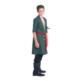 My Other Me Disfraz Roronoa Zoro Crema para el Pelo, Pendientes, Chaqueta, Pañuelo, Fajín y Pantalón Talla 10-12 Años