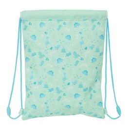 Bolsa Mochila con Cuerdas Safta Dino Verde 26 x 34 x 1 cm