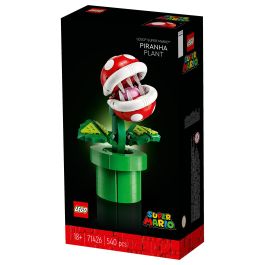Lego Super Mario 71426 Planta Piraña, Figura Articulada con Tubo y 2 Piezas, Modelo para Adultos, Idea de Regalo