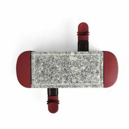 Livoo DOC156RC Máquina Raclette para 2 Personas, 350W, Bandeja de Granito Extraíble, Rojo Chile