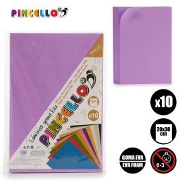 10 Láminas Goma Eva Violeta 20x30 cm - Pincello (24 Unidades) 10 Láminas Goma Eva Violeta 20x30 cm - Pincello (24 Unidades)