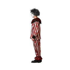 Disfraz Payaso Rojo Con Camiseta Y Pantalón Hombre Adulto Talla XL Halloween