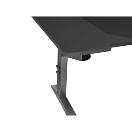 GENESIS NDS-2249 Holm Modular 140 Escritorio Gaming Altura Ajustable, Negro, con Soporte Bebida/Auriculares y LED RGB GENESIS NDS-2249 Holm Modular 140 Escritorio Gaming Altura Ajustable, Negro, con Soporte Bebida/Auriculares y LED RGB