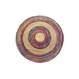 Alfombra DKD Home Decor Poliéster Algodón Multicolor Jute (200 x 200 x 0,7 cm) Precio: 102.89000018. SKU: S3038472