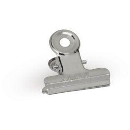 MAUL 2173096 Pinzas de Papel MAULstandard, Metálicas Níquel, Ancho 30 mm, Paquete de 10 Unidades