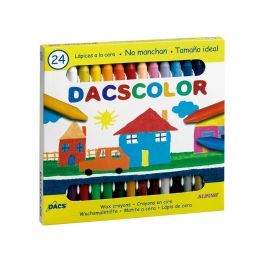 Dacs Dacscolor Ceras 80 mm Semiblandas No Manchan Surtidos -Estuche De 24U-