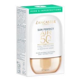 LANCASTER Sun Perfect Air Pores Fluido Invisible Facial Diario SPF50 40 ml - Protección Solar UV, Piel Radiante, Control de Poros y Brillo