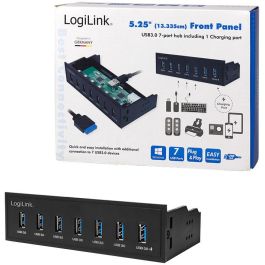 LogiLink UA0342 USB HUB 3.0 de 7 Puertos Interno 5.25" 5000 Mbit/s