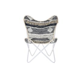 Sillon Boho DKD Home Decor Blanco 65 x 90 x 74 cm Sillon Boho DKD Home Decor Blanco 65 x 90 x 74 cm