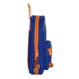 Plumier Mochila Valencia Basket M747 Azul Naranja 12 x 23 x 5 cm (33 Piezas)