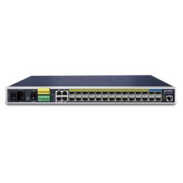 Planet IGS-6325-20S4C4X Switch Industrial Gestionable L3 con 20 Puertos SFP 1G, 4 SFP+ 10G, 4 TP Compartidos y Routing IPv4/IPv6, Redundante