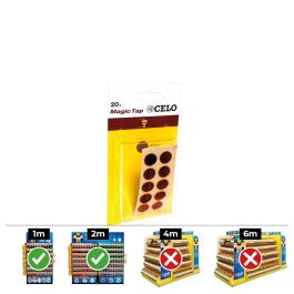 Celo mtap Tapon adhesivo din Ø13mm roble - Caja 10 blisters 20 unid. (200 unidades) PVC resistente Precio: 36.58999949. SKU: S7903176