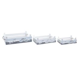 Caja Mediterraneo DKD Home Decor Azul Blanco 29 x 12 x 42 cm Set de 3 Precio: 26.79000016. SKU: B158YEQ4EB