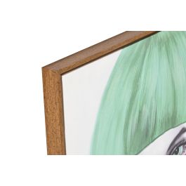DKD Home Decor Cuadro Glam Chica Fashion Lienzo y PS Verde Lila Surtido 3.5 x 80 x 60 cm (2 Unidades)