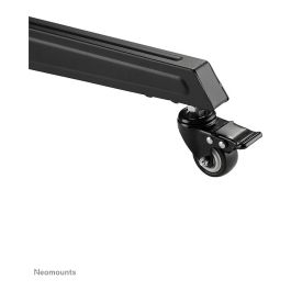 Neomounts FL50-550BL1 Soporte Móvil para Pantalla, Carro con Ruedas para TV/Monitor 37-70", Soporta 50 kg, VESA 100x100-600x400, Incluye Estante, Altura Ajustable - Negro