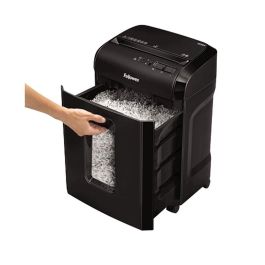 Fellowes 10M Aktenvernichter MicroCut, Destructora de papel 10 hojas, Microcorte 2x12mm, P-5, 19L, Negro