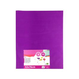 Papel Seda Liderpapel Violeta 52x76 cm 18 gr Paquete De 25 Hojas