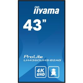 iiyama Pantalla Profesional 43" 4K UHD VA 500cd/m² con Android 11, iiSignage2, Operación 24/7, Paisaje/Retrato, HDMI, WiFi