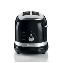 Ariete 149/02 Tostador Moderna 2 Ranuras Negro con Pinzas y 3 Funciones