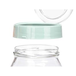 Bote Tapa 1L Verde Vivalto - Cristal y Plástico, 9.5x19x9 cm (12 Unidades) Bote Tapa 1L Verde Vivalto - Cristal y Plástico, 9.5x19x9 cm (12 Unidades)