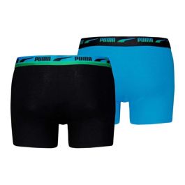 Bóxer de Hombre Puma Gradient Waistband 2P Azul Negro 2 Piezas