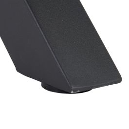 Mesa Comedor Marrón-Negro Dm-Metal 160 X 90 X 76 cm