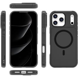 4smarts Defend Case para Apple iPhone 17 Pro Max, Bumper Negro, Resistente a golpes, Protege caídas hasta 1.2m