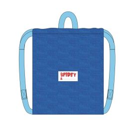 Cerdá Saquito Escolar Spidey para Niños - Bolsa de Tela Guardería con Cierre Ajustable - Medidas 27x33 cm