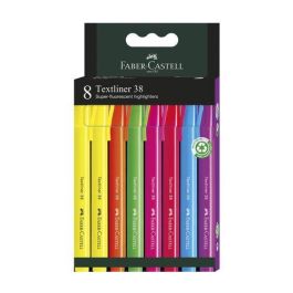 Faber Castell Marcador Fluorescente Textliner 38 C-Surtidos, Cuerpo Fino, Tinta Universal, Blíster 8 Unidades Precio: 4.94999989. SKU: B1BLMMH2SA