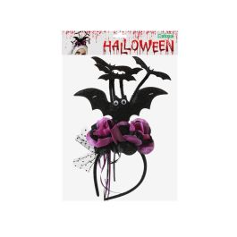 Diadema Halloween Murciélagos Rosa Mujer Adulto