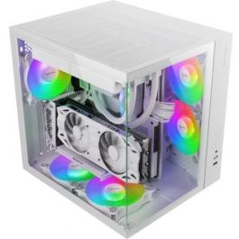 Mars Gaming MCVONEW Caja Gaming Semitorre MCV-ONE Blanca, Cristal Templado, Ventilador FRGB 120mm, Doble Cámara, ATX, RL 240mm Mars Gaming MCVONEW Caja Gaming Semitorre MCV-ONE Blanca, Cristal Templado, Ventilador FRGB 120mm, Doble Cámara, ATX, RL 240mm