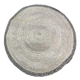 Alfombra DKD Home Decor 140 x 0,5 x 140 cm Natural Poliéster Bicolor Tropical Precio: 109.95000049. SKU: S3037885