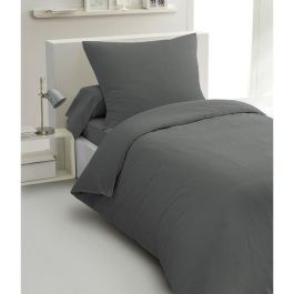 Home Linge Passion HP72077 Juego Edredón 2 Piezas Microfibra 82g 140x200 cm Gris Antracita