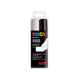 Posca Rotulador PC-17K Marcador de Pintura Punta Biselada 15 mm Estuche 2 Unidades Blanco/Negro Precio: 16.50000044. SKU: S8418987