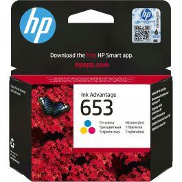 HP 653 Cartucho Tinta Original Advantage Tricolor (Cian, Magenta, Amarillo) 200 páginas, 5ml Precio: 37.8900005. SKU: B1A7TA4DHY