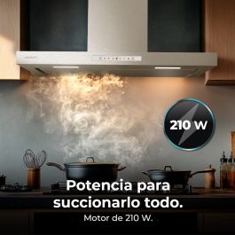 Cecotec Campana Convencional Bolero Flux TT 908000 Slim 90 cm Blanco A++ 3 velocidades