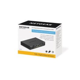 Netgear GS305P Switch Ethernet Gigabit Gestionado 5 Puertos, 4 PoE, 10 Gbps, 83 W, Escritorio, Metal