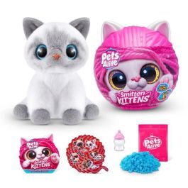 Zuru ZUR1721449787413 Peluches Interactivos Smitten Kittens S1 - 8 gatitos coleccionables con sonidos y biberón
