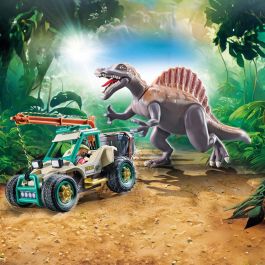 Playmobil Ataque Del Spinosaurio 71820 Dinos con Vehículo e Investigador