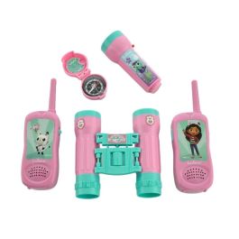 LEXIBOOK Set Aventurero La Casa de Muñecas de Gabby con Walkie-Talkies, Prismáticos, Linterna y Brújula