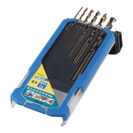 Wolfcraft Juego de 6 Brocas para Metal HSS Cobalto Rectificadas, Ø2-8 mm Wolfcraft Juego de 6 Brocas para Metal HSS Cobalto Rectificadas, Ø2-8 mm