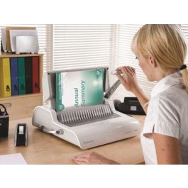 Fellowes Encuadernadora Canutillo Plástico Pulsar+ 5627601 - Perfora 17 Hojas, Encuaderna 300 Hojas