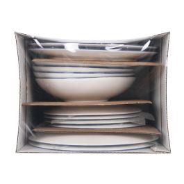 Santa Clara Vajilla 12 Piezas Azores Monaco, Brillo, Forma Redonda, Plato Llano 26 cm, Plato Hondo 21 cm, Plato Postre 20 cm (2 Unidades)