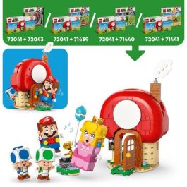 LEGO 72041 Fiesta En La Casa De Toad Super Mario con Figuras Toad Azul y Verde y Muebles Desmontables