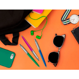 Parker Jotter Originals Años 90 Bolígrafo Lote 20 Unidades Colores Surtidos Tinta Azul Cuerpo Plástico Retro Clip Flecha Francia