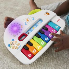 Fisher-Price HHX13 Piano Musical Luminoso, Idiomas: English, francés, alemán, portugués, español