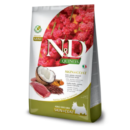 Farmina N&D Dog Quinoa Skin Coat Pato Mini 2,5 kg - Pienso para perros con quinoa para piel y pelo, sabor pato Precio: 32.11076. SKU: B1K8Z69P8V