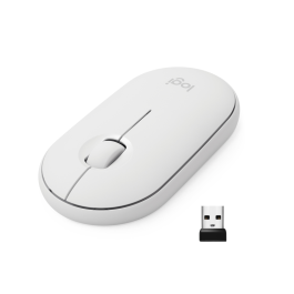 Logitech 910-005716 - Ratón Pebble M350 Óptico Ambidextro Inalámbrico RF + Bluetooth 1000 DPI Blanco Clic Silencioso Precio: 36.49999969. SKU: S8420896